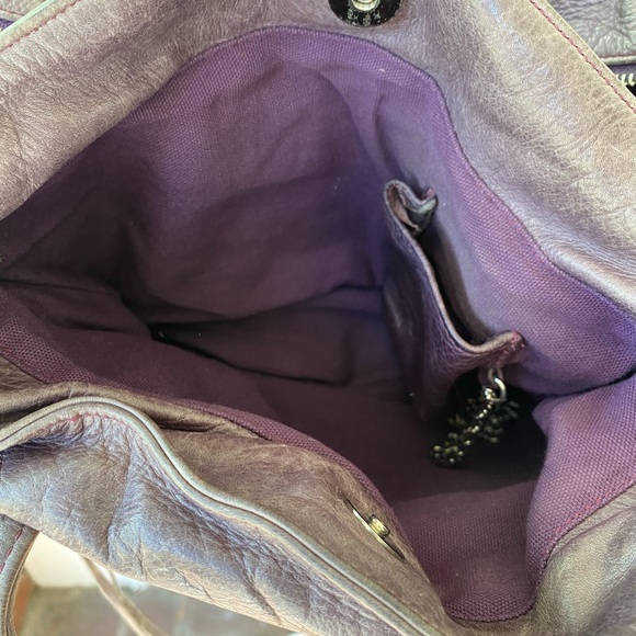 Botkier Trigger leather satchel grey plum - Picture 4 of 6